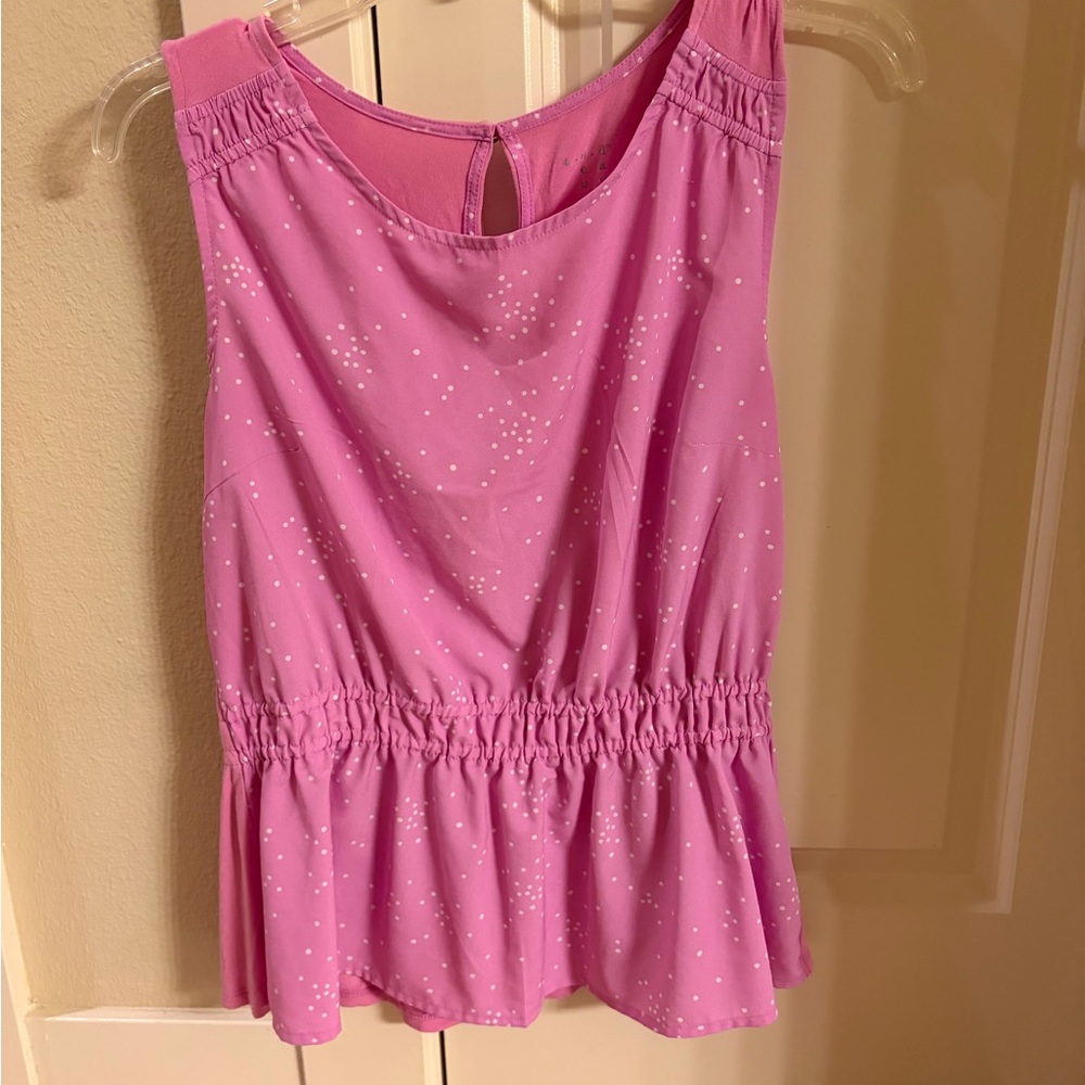 Pink Sleeveless Blouse
